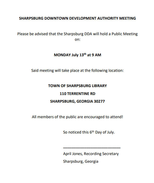 DDA Meeting 7 13 26